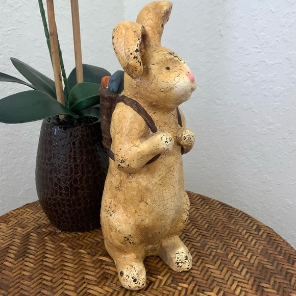 Vintage Charming Bunny Rabbit w Egg Backpack - Picture 3 of 11